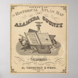 Karta för titelsidaAlameda County kartbok Poster