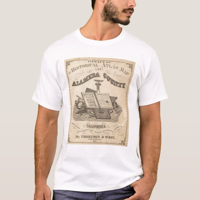 Karta för titelsidaAlameda County kartbok T Shirt (Framsida)