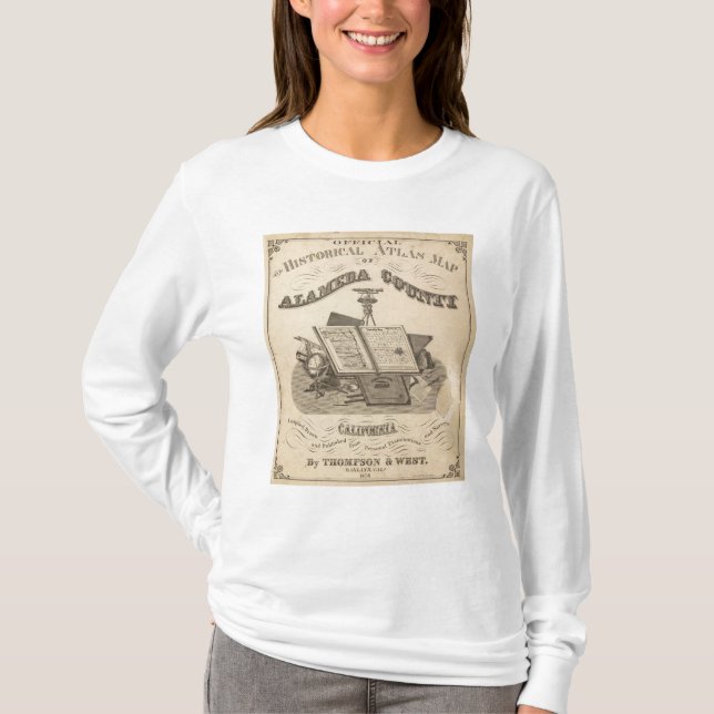 Karta för titelsidaAlameda County kartbok Tee Shirt (Framsida)