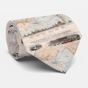 Karta för vintagevulkan- och jordskalvvärld (185 slips