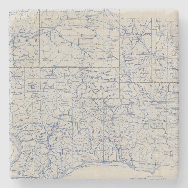 Karta för Wisconsin cykelväg Stenunderlägg (Framsidan)