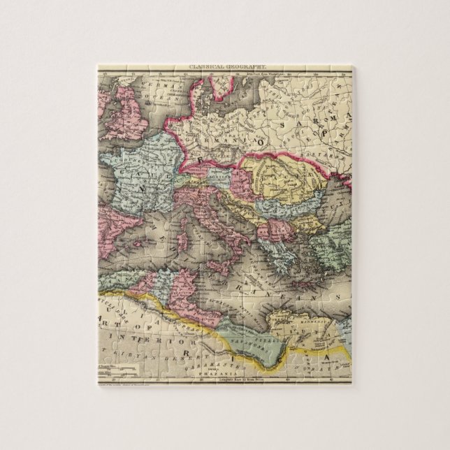 Karta från det romerska imperiet pussel (Vertikal)