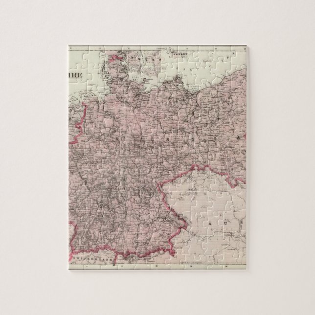 Karta från det tyska imperiet pussel (Vertikal)