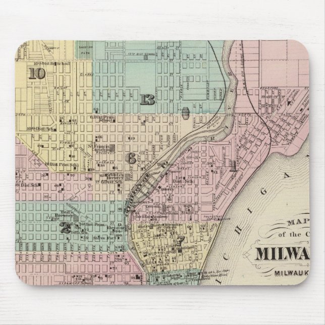 Karta från Milwaukee, Milwaukee Co Musmatta (Framsidan)