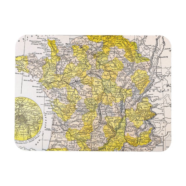 KARTA: FRANKRIKE MAGNET (Horisontell)