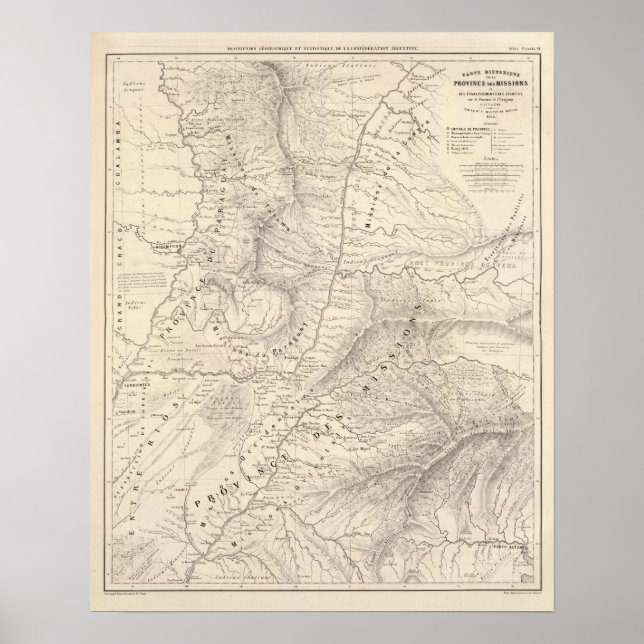 Karta hist, Prov Uppdrag, Jesuit institution Poster (Framsidan)