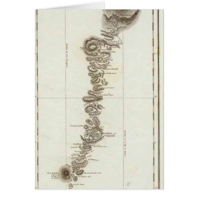 Karta i Acapulco till Mexico City Hälsningskort (Framsidan)