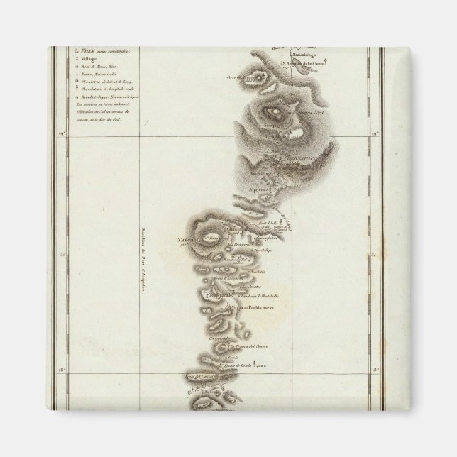 Karta i Acapulco till Mexico City Magnet (Framsidan)