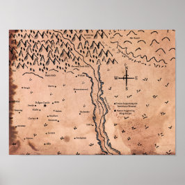 Karta i Acktar Poster