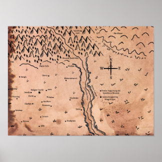 Karta i Acktar Poster