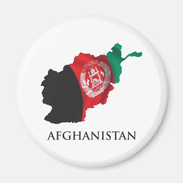 Karta i Afghanistan Magnet (Framsidan)