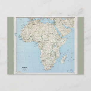 Karta i Afrika (1977) Vykort