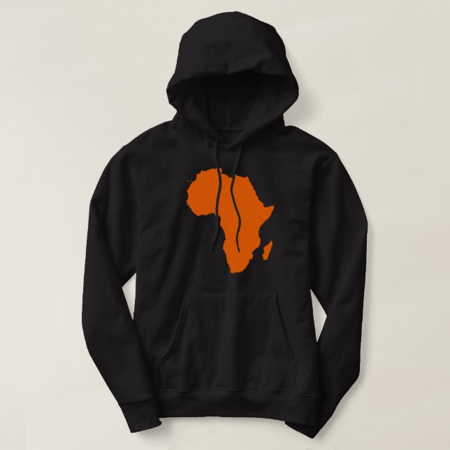Karta i Afrika Hoodie (Design framsida)