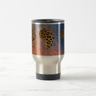Karta i AFRIKA Leopard Spots Wildlife Mugg