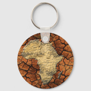 Karta i AFRIKA Parched Earth Collection Nyckelring