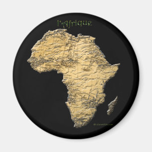 Karta i AFRIKA-serien Magnet