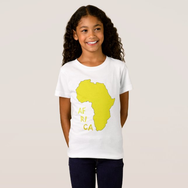Karta i Afrika T-Shirt (Hel framsida)