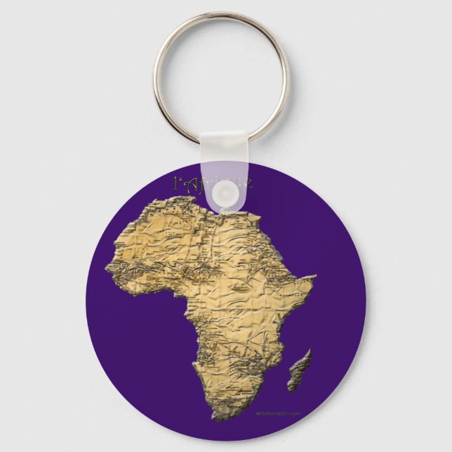 Karta i AFRIKA Travel Collection Nyckelring (Framsida)