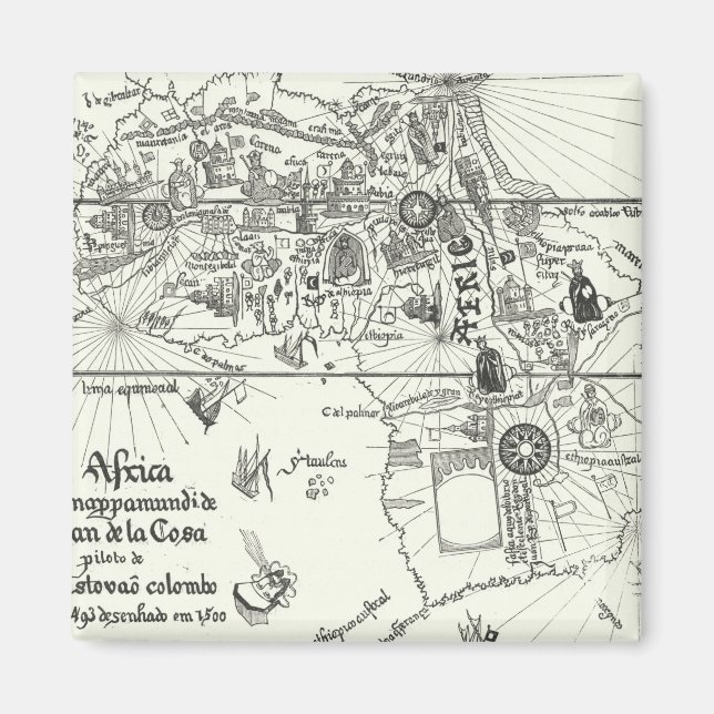 KARTA i AFRIKAN | 1500 Magnet (Framsidan)