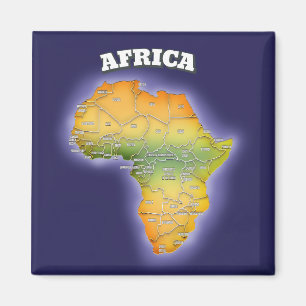 KARTA i AFRIKAN Magnet