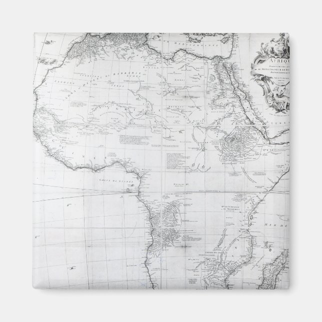 KARTA i AFRIKAN Magnet (Framsidan)