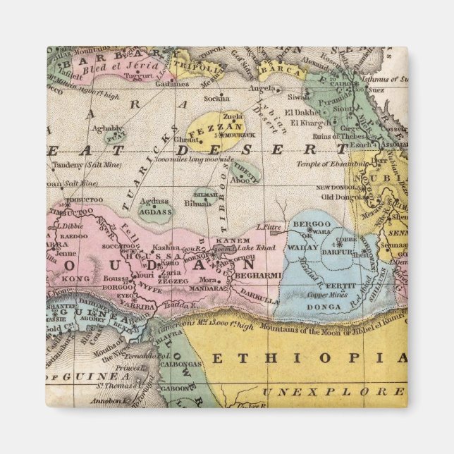 KARTA i AFRIKAN Magnet (Framsidan)