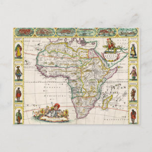 KARTA i AFRIKAN Nova Afrika Vykort