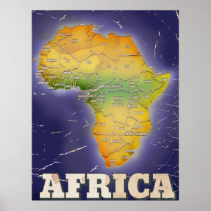 KARTA i AFRIKAN Poster