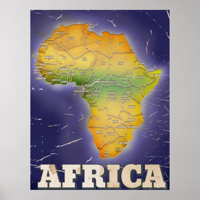 KARTA i AFRIKAN Poster (Framsidan)