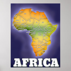 KARTA i AFRIKAN Poster