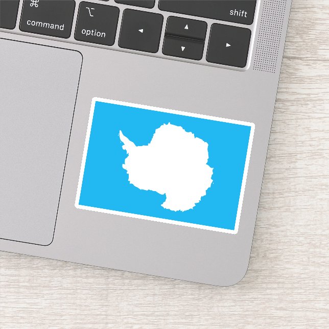 Karta i Antarctica Klistermärken (Detalj)