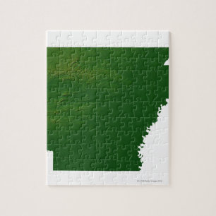 Karta i Arkansas Pussel