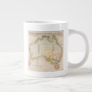 Karta i Australien och Nya Zeeland Jumbo Mugg