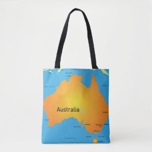 Karta i Australien Tygkasse