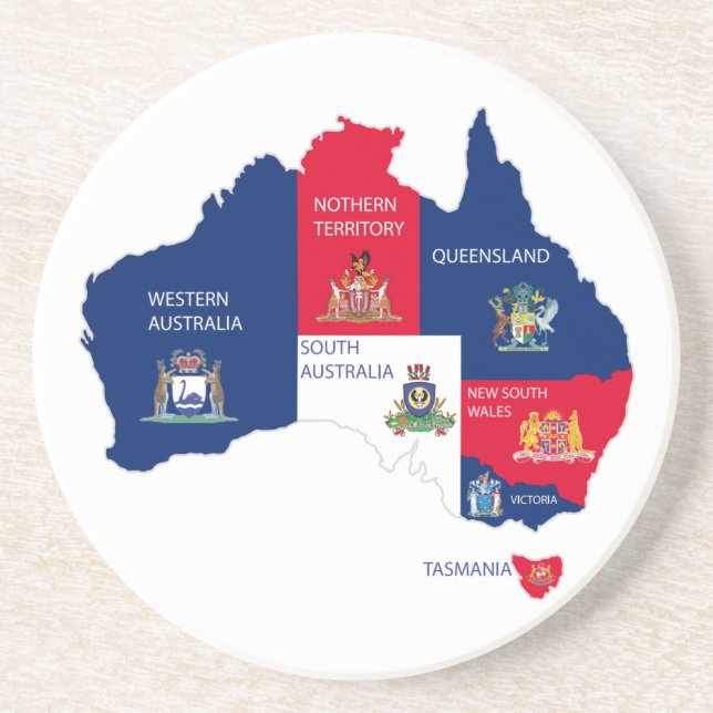 Karta i Australien Underlägg (Framsidan)