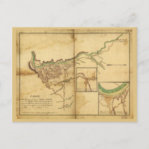 Karta i Azua, Dominikanska republiken (1804) Vykort