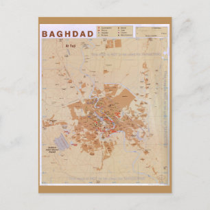 Karta i Bagdad, Irak (2003) Vykort
