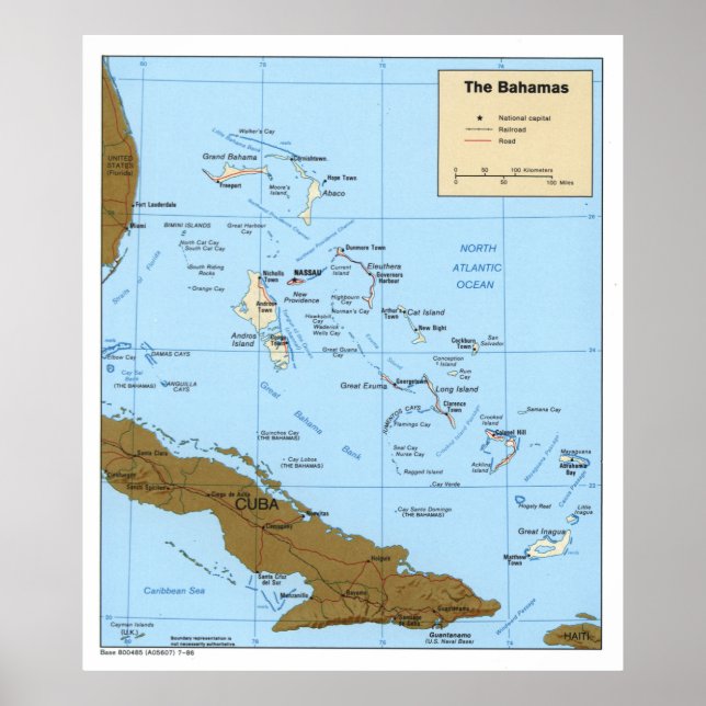 Karta i Bahamas (1986) Poster (Framsidan)