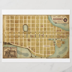 Karta i Beaufort South Carolina (1860)