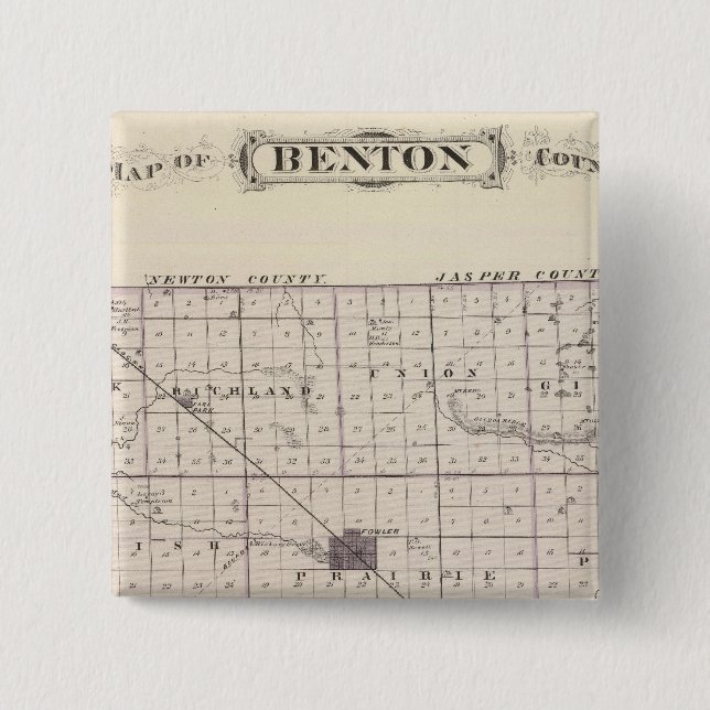 Karta i Benton County Knapp (Framsida)
