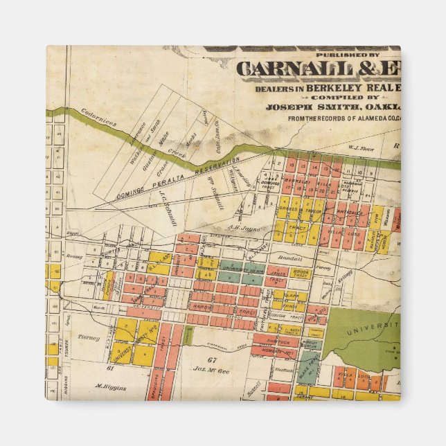 Karta i Berkeley Magnet (Framsidan)