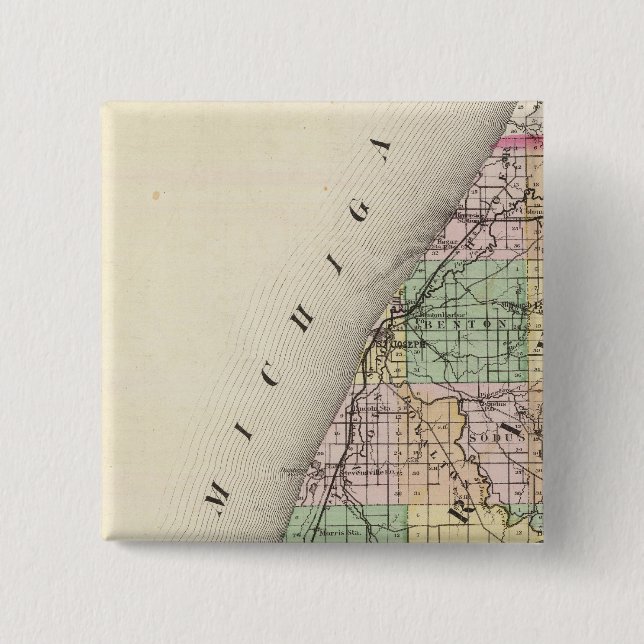 Karta i Berrien County, Michigan Knapp (Framsida)