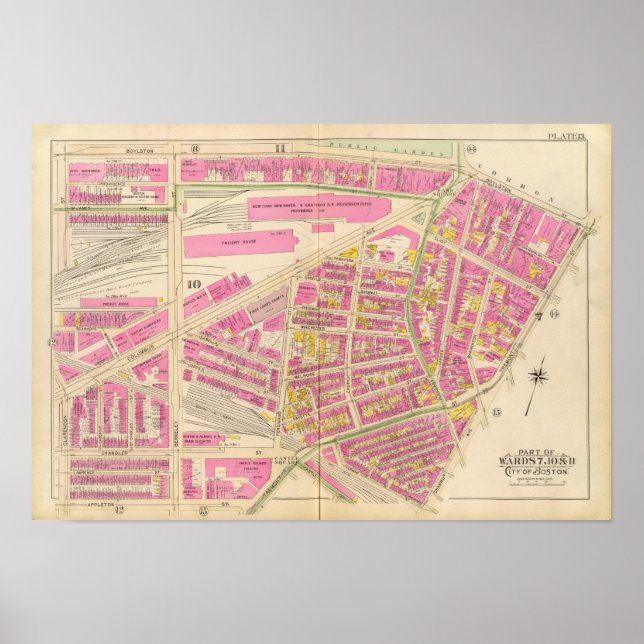 Karta i Boston 19 Poster (Framsidan)
