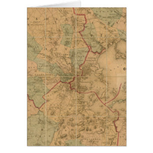 Karta i Boston 2 Hälsningskort