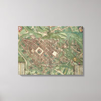Karta i Bratislava från Civitates Orbis Terrarum