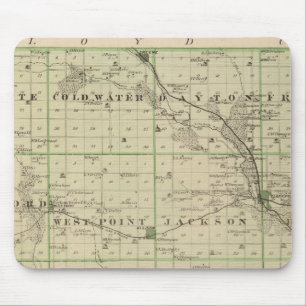 Karta i Butler County, Iowa Musmatta