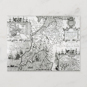 Karta i Caernarvon, 1616 Vykort