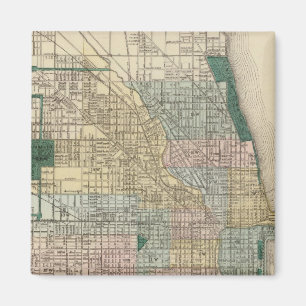 Karta i Chicago City Magnet