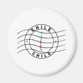 Karta i Chile, postpass Frimärke, Frimärke Magnet