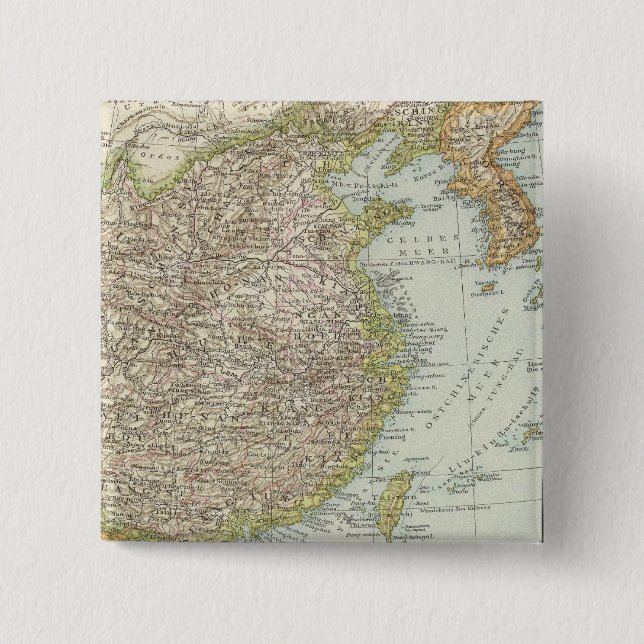 Karta i China och Japan Knapp (Framsida)